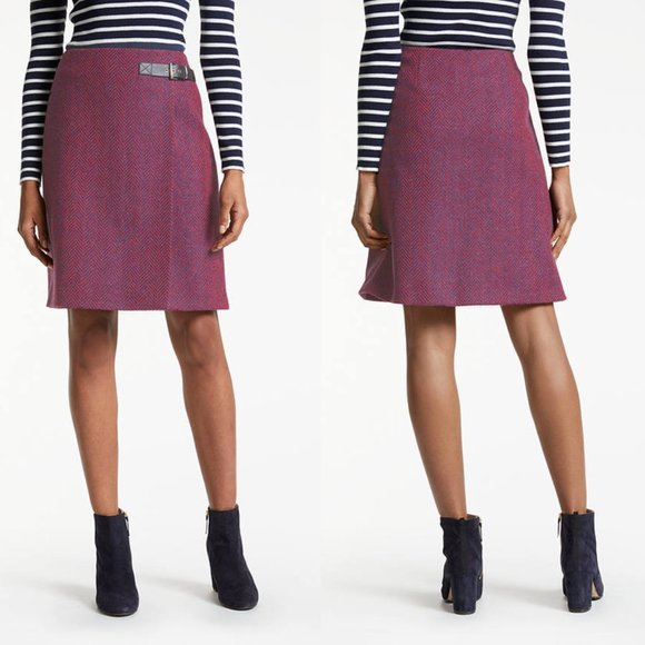 Boden Skirts Boden British Tweed By Mallalieus Wool Skirt Us 4